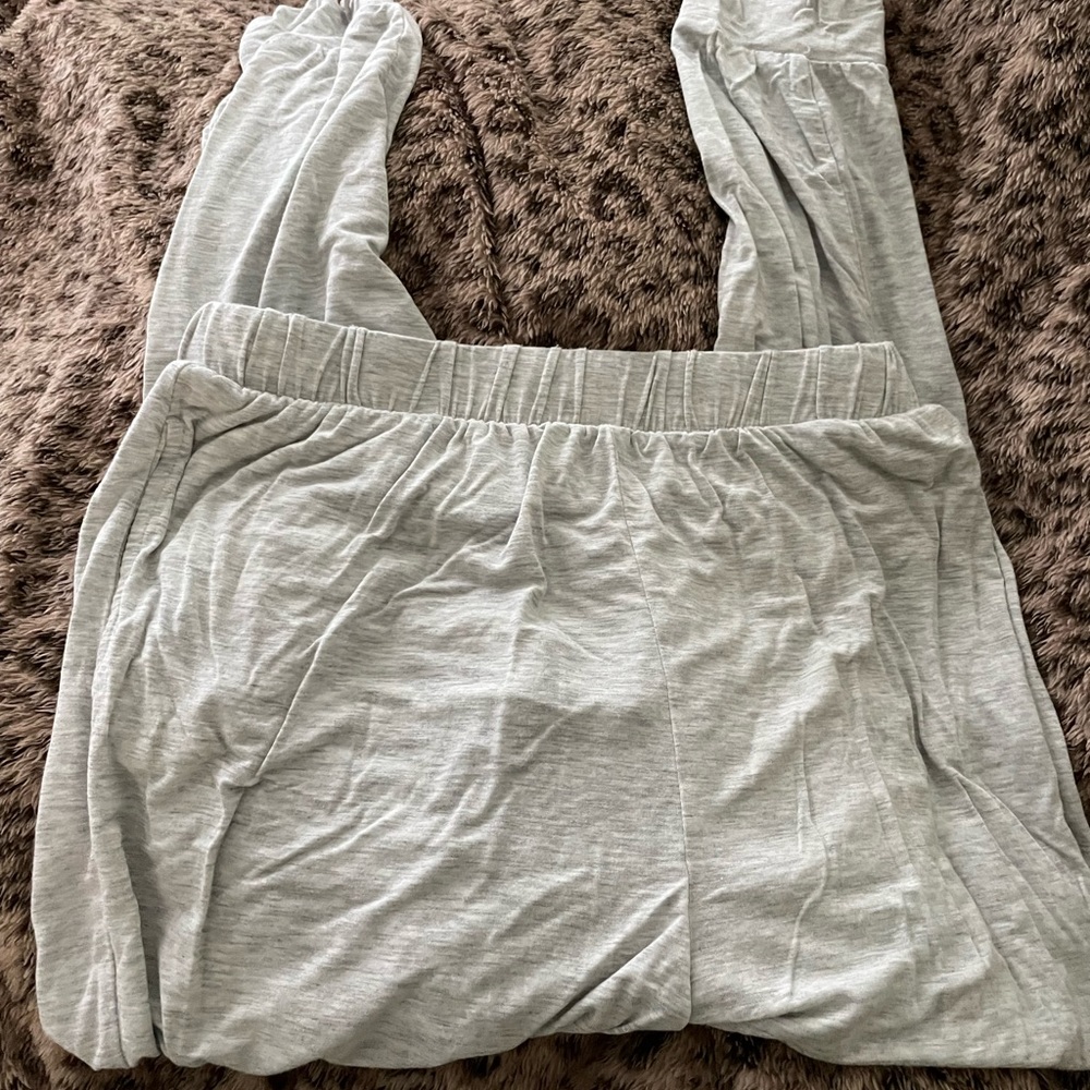 White Flowy Pants